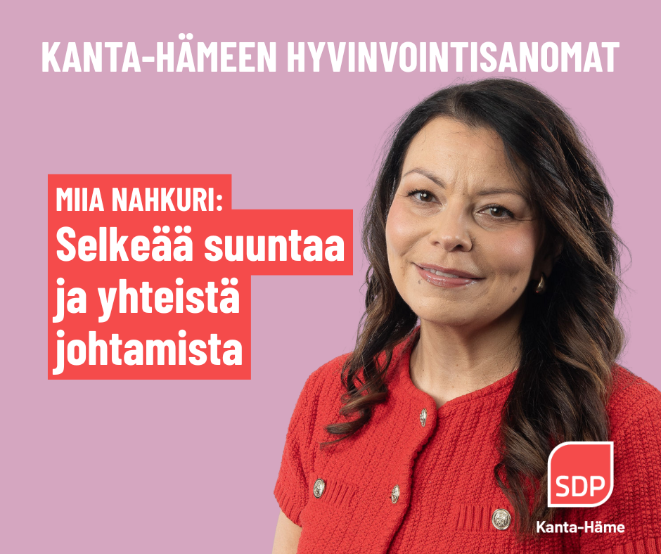 Hyvinvointi vaatii selkeää suuntaa ja yhteistä johtamista