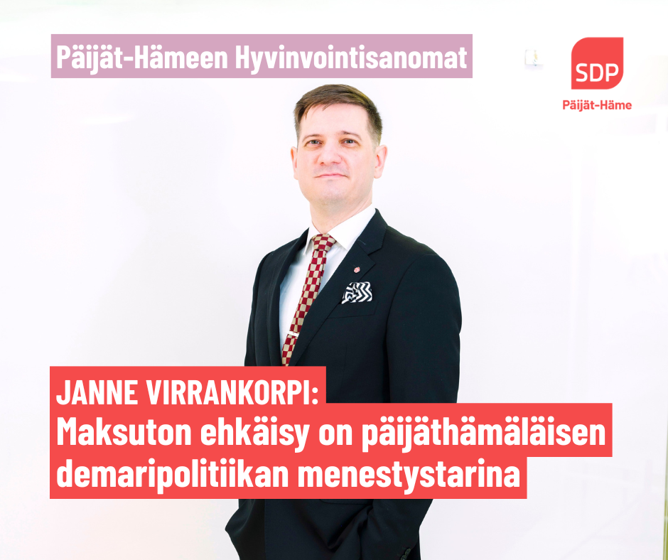 Maksuton ehkäisy on päijäthämäläisen demaripolitiikan menestystarina